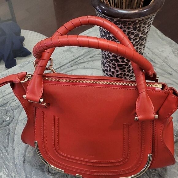CHLOE MARCIE RED SATCHEL - Picture 6 of 16